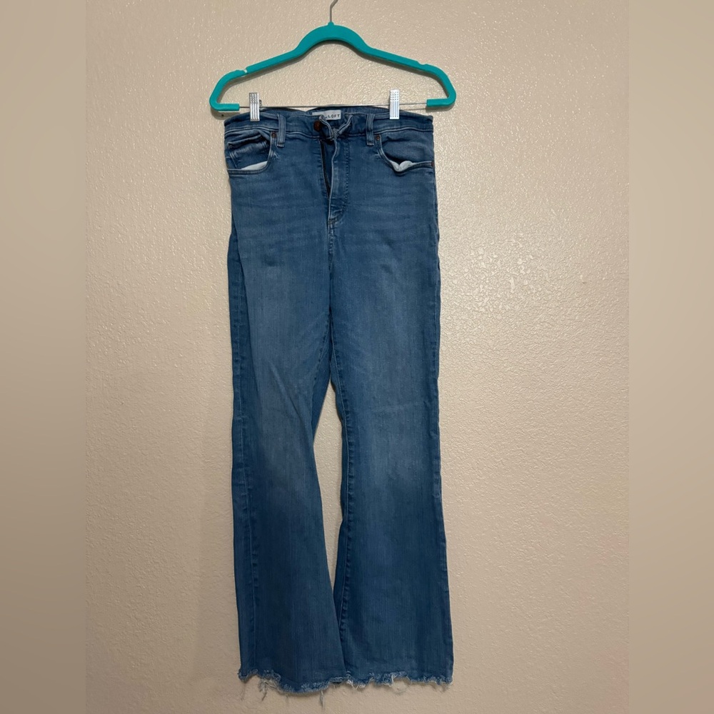 LOFT Blue Flare & Wide Leg Jeans